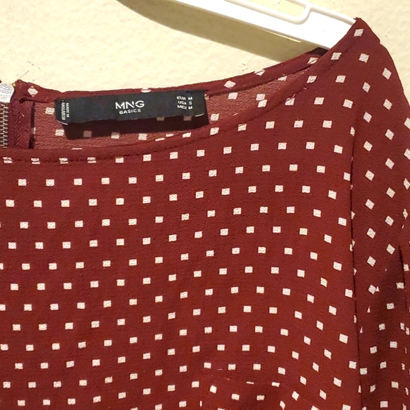 ❤ZARA MNG FLOWY TOP/SHIRT, SIZE MEDIUM - Picture 3 of 3